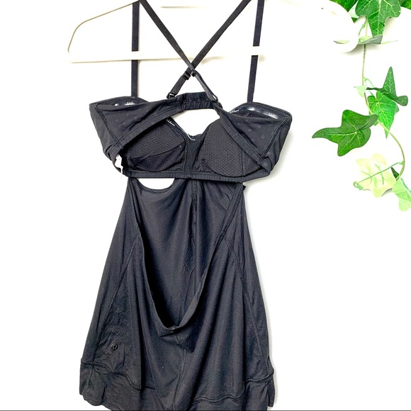 Black Lululemon tank top with built in Bra - Picture 2 of 5